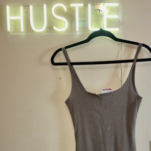 Dark beige summer dress